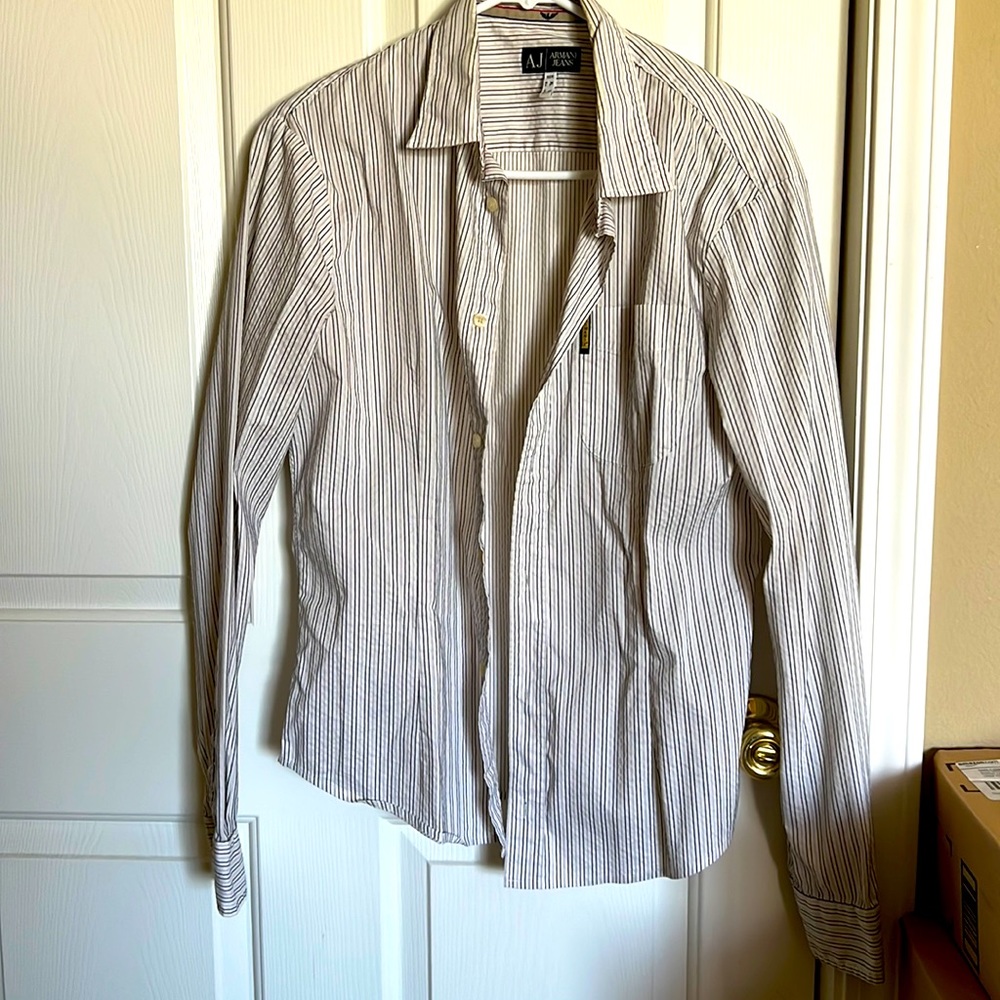 Armani Jeans Strip shirt Size L